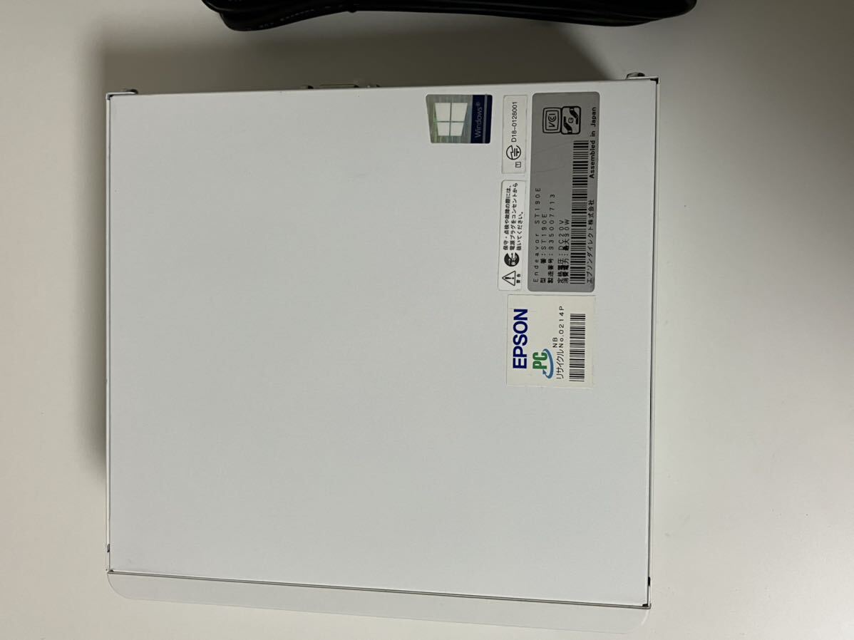 EPSON Endeavor ST190E Core i7-8700Tメモリ 8GB SSD256GB HDD500GBの画像10