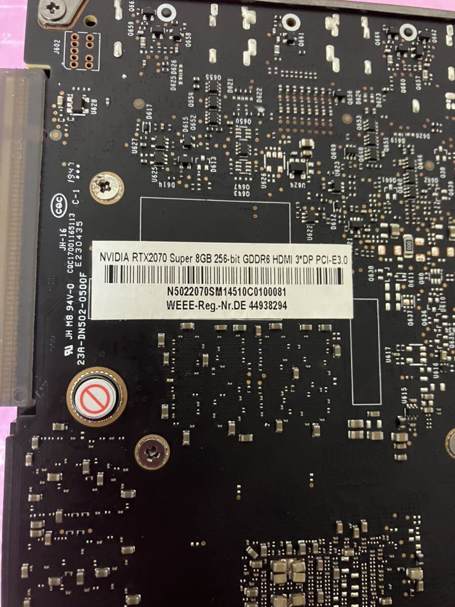 NVIDIA GeForce RTX 2070 Super8GB 256-bit GDDR6 HDMIグラフィックカードの画像3