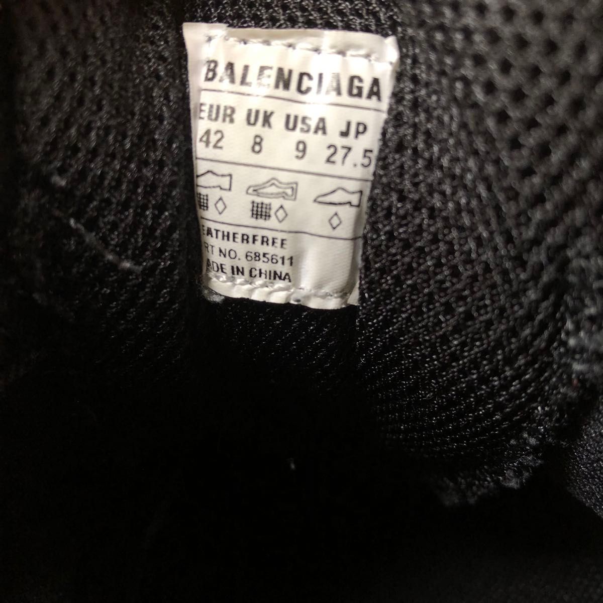 22SS BALENCIAGA バレンシアガ ディフェンダー ブラック 42 22SS BALENCIAGA バレンシアガ ディフェンダー ブラック 42