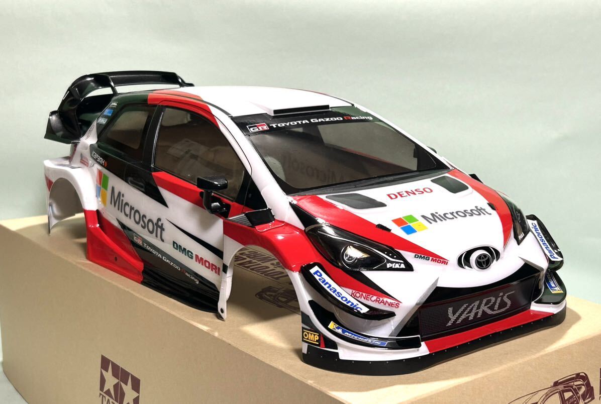 タミヤ 1/10RCボディ トヨタ ガズー レーシング WRT ヤリス WRC ABCホビー製ライトポッドおまけ_画像1