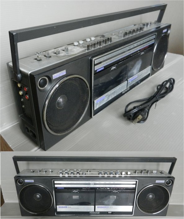 * Showa Retro National national double radio-cassette RX-D30 operation 