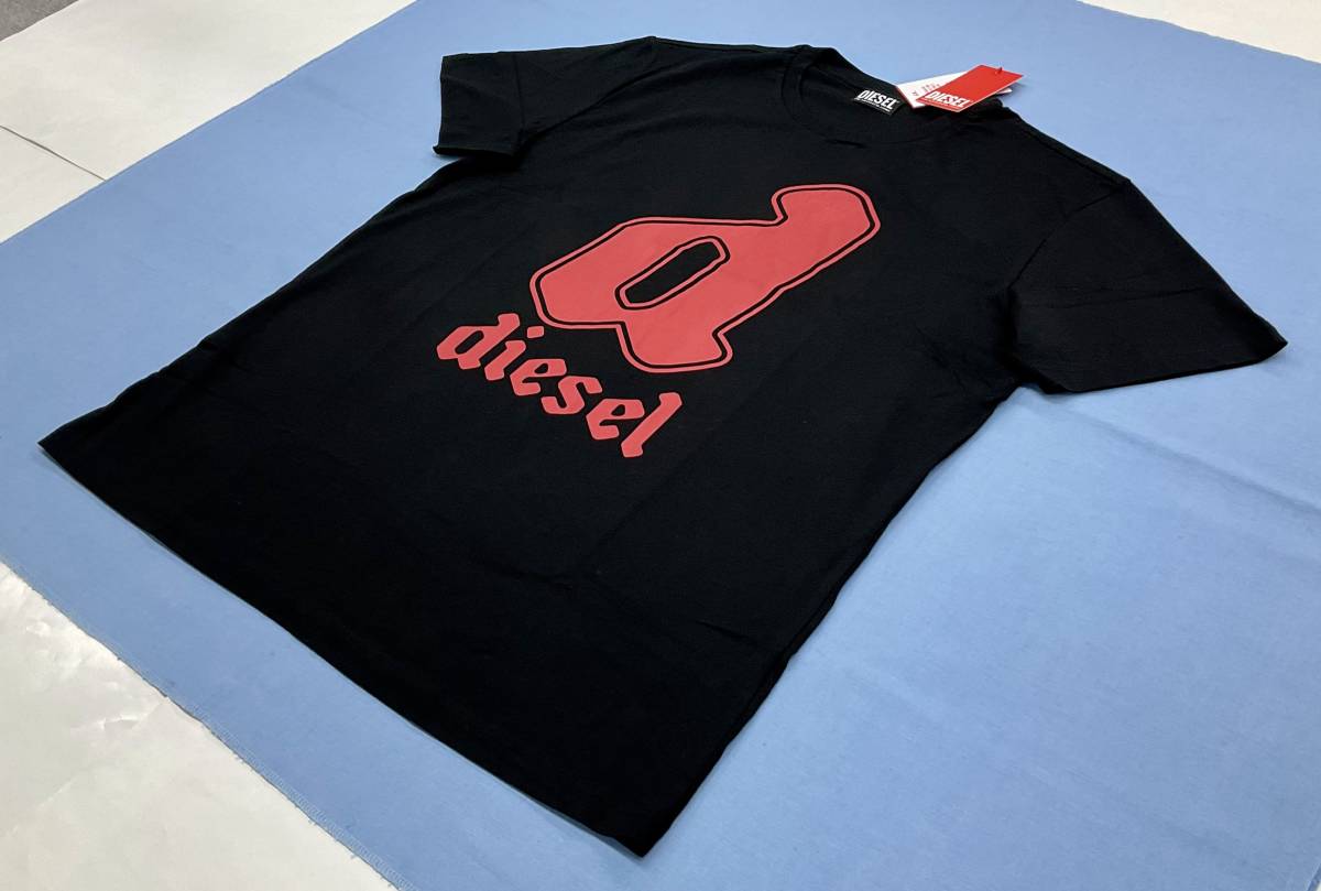 ディーゼル　Tシャツ 01A23　XXLサイズ　ブラック　BIGロゴ　新品 タグ付　DIESEL　T-DIEGOR-K54　A08681 0GRAI　大きい希少サイズ_一枚でもサマになるアイテムに仕上げていま