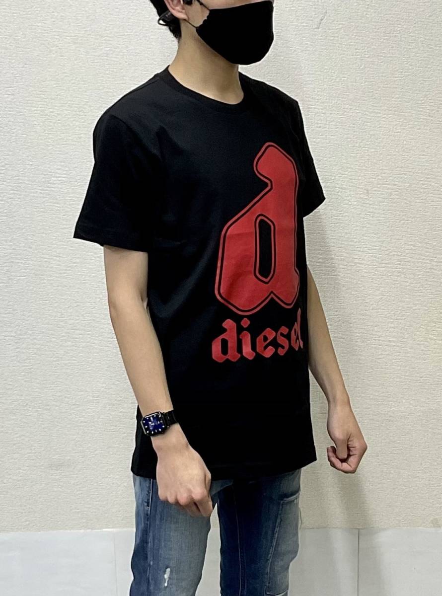 ディーゼル　Tシャツ 01A23　XXLサイズ　ブラック　BIGロゴ　新品 タグ付　DIESEL　T-DIEGOR-K54　A08681 0GRAI　大きい希少サイズ_一枚でもサマになるアイテムに仕上げ