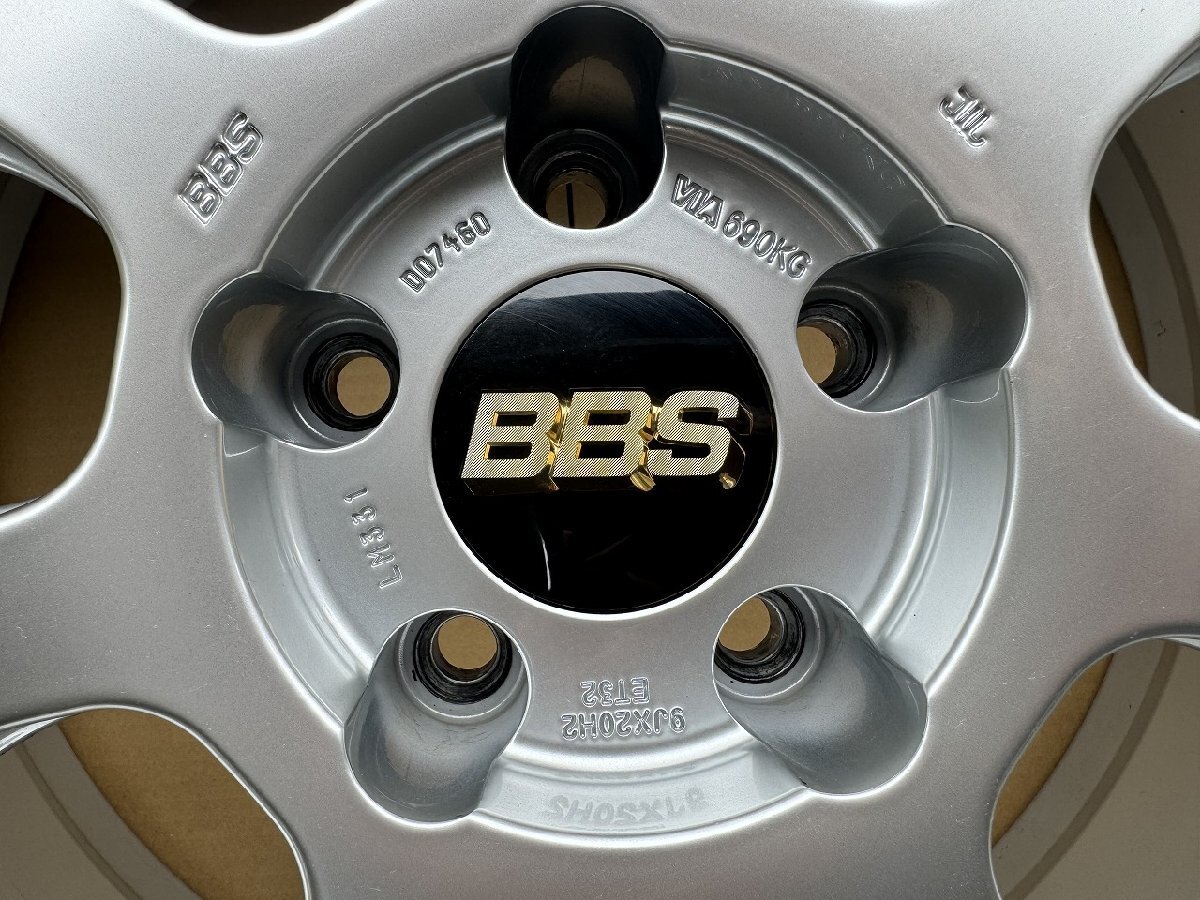 ガリ傷無し 4本 ★ 40アルファード LS BMW等 BBS LM-R 20インチ 9J +32 5-120 鍛造 ★ LM331 ビッグキャリパー対応 空気圧センサー対応_画像6