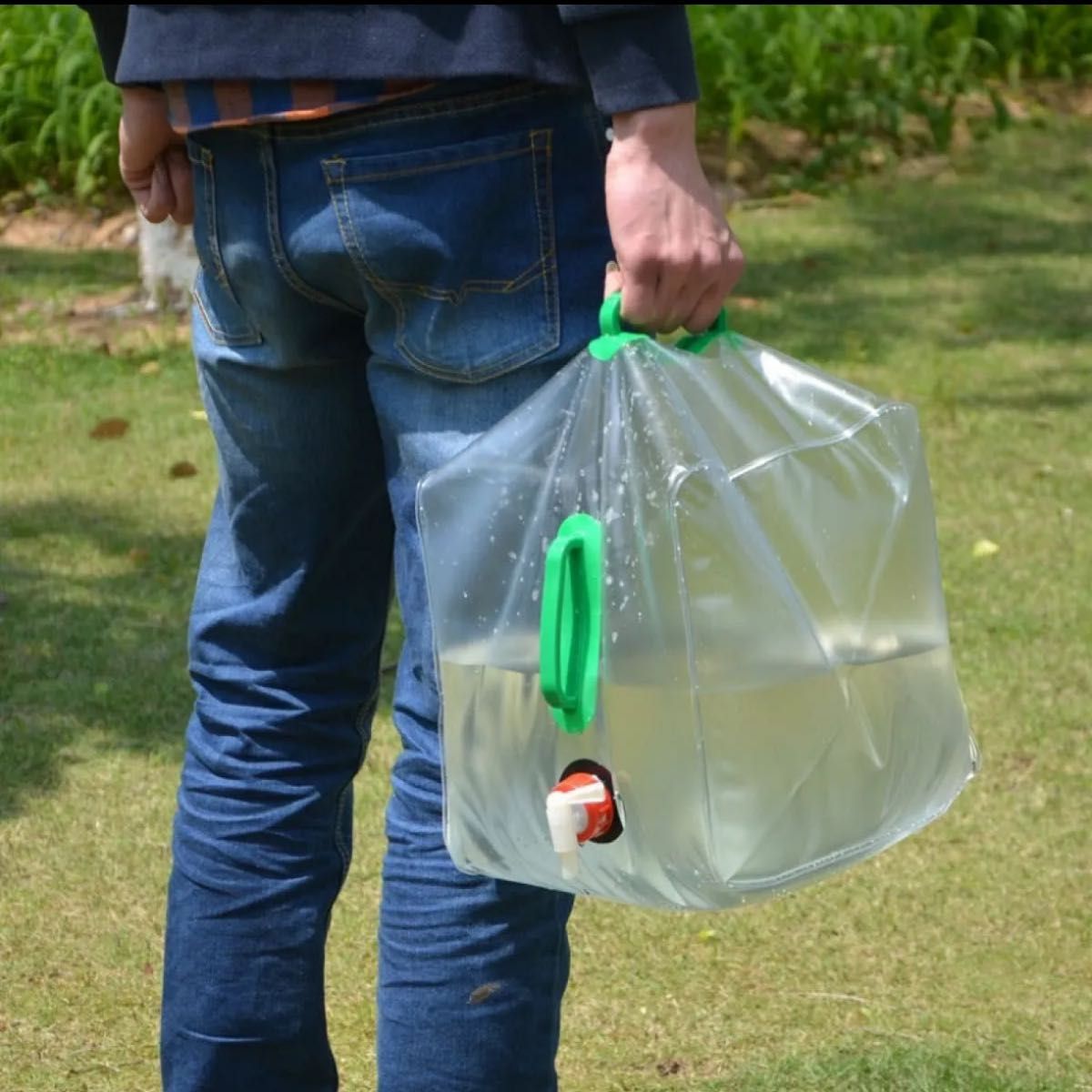 折り畳みジャグ 折りたたみ  20L 蛇口 大容量 BBQアウトドア 防災グッズ ポータブル キャンプ 給水 レジャー