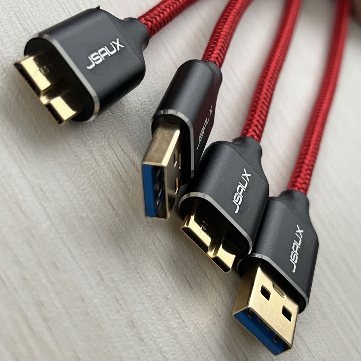新品　JSAUC USB 3.0 ケーブル　USB A オス to microB
