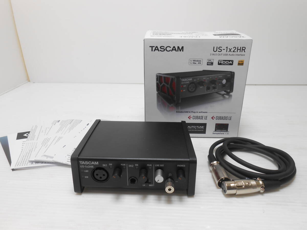 下∞1 TASCAM タスカム [US-1X2HR] 2IN/2 OUT USBオーディオインターフェース 通電のみ確認 中古現状品 オーディオ機材の画像1