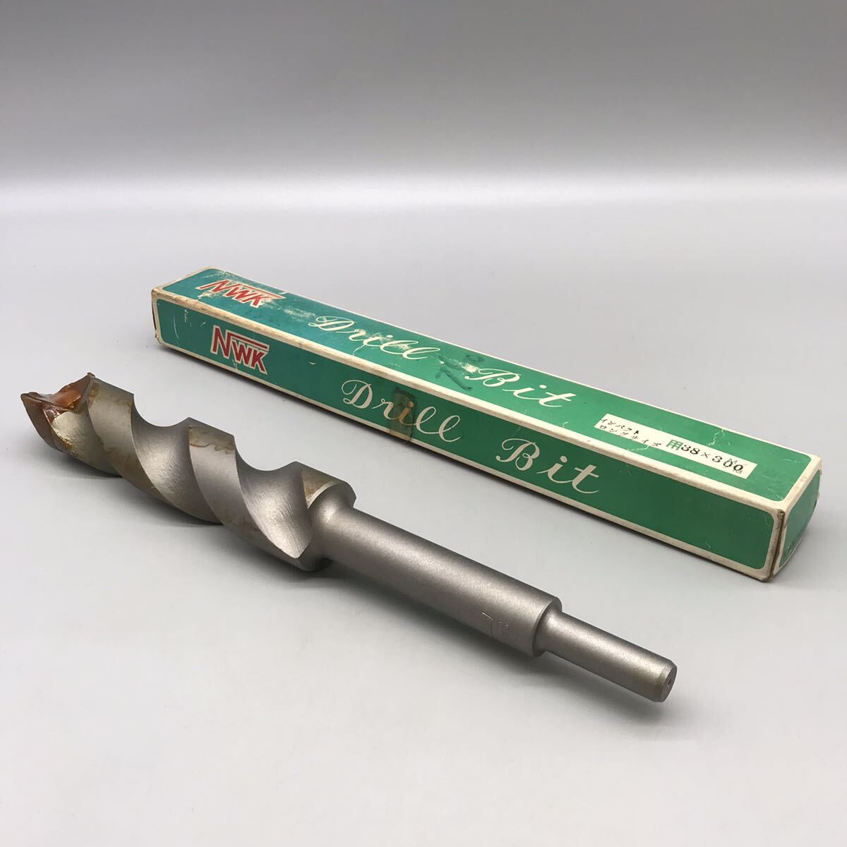 【未使用】NWK Drill Bit ドリルビット インパクト ロングサイズ 38×300mm ナニワ 電動工具 パーツ 替刃 ドリル 大工 DIY おすすめ_画像1