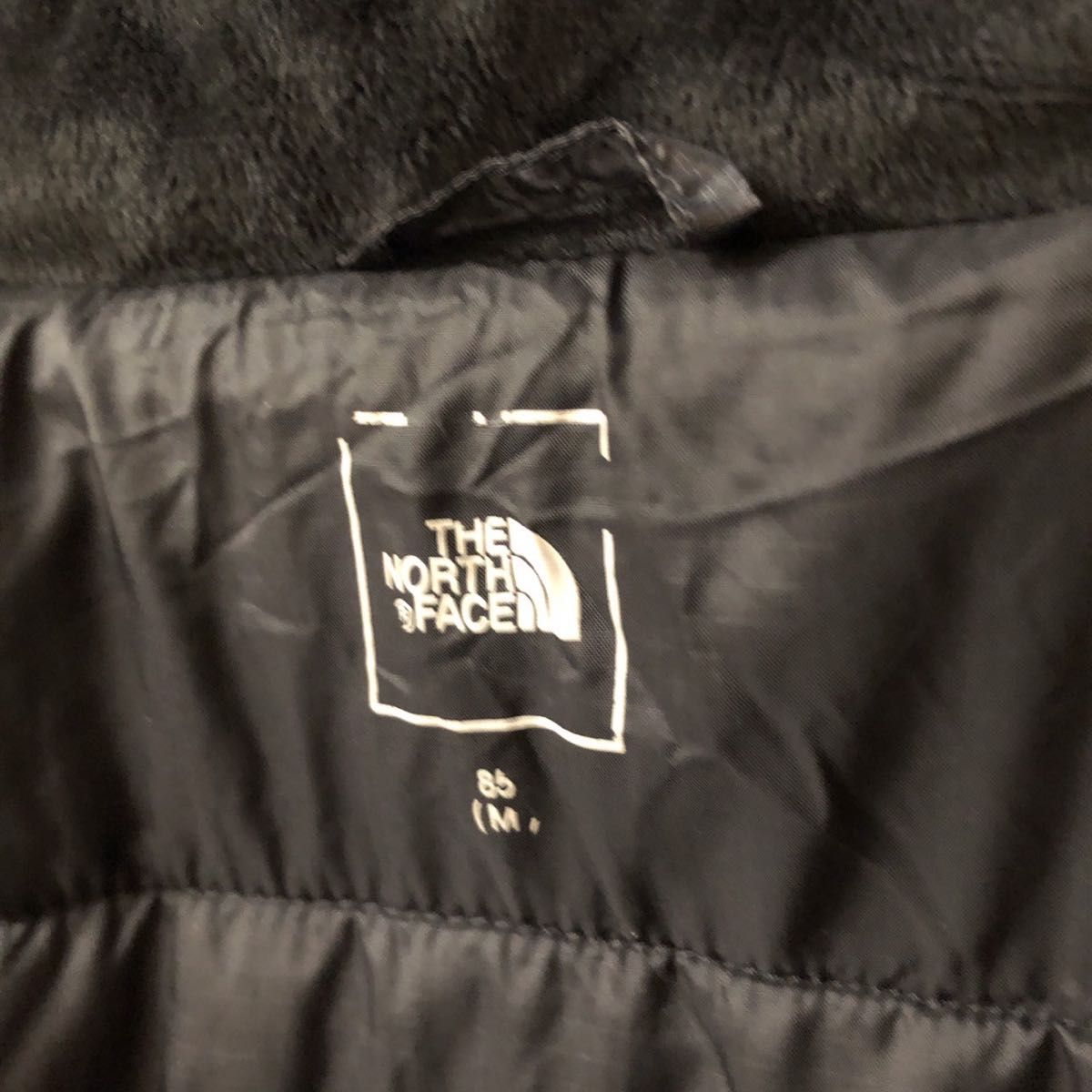 ザノースフェイス　ナイロンジャケット　中綿ジャケット　ウインドブレーカー　ブラック　レディースM 刺繍