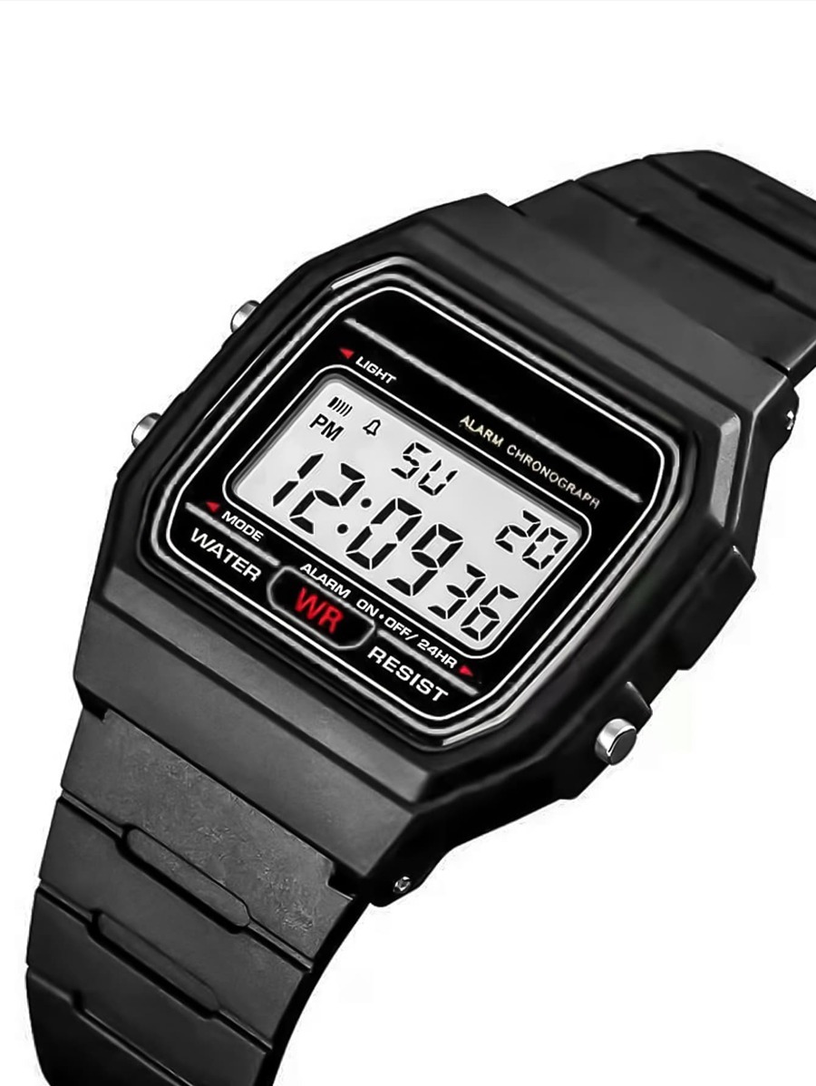 腕時計 レディース デジタル 乾電池式スポーツ腕時計 メンズ＆レディース兼用 素材 超薄型 小型正方形デザイン 日常生活用_画像4