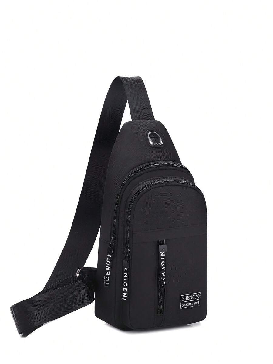 メンズ バッグ ウエストバッグ アウトドア用のメンズナイロンショルダーバッグ。 耐久性が高く、ウエスト・胸・バイシクル・学校・オフ_画像1