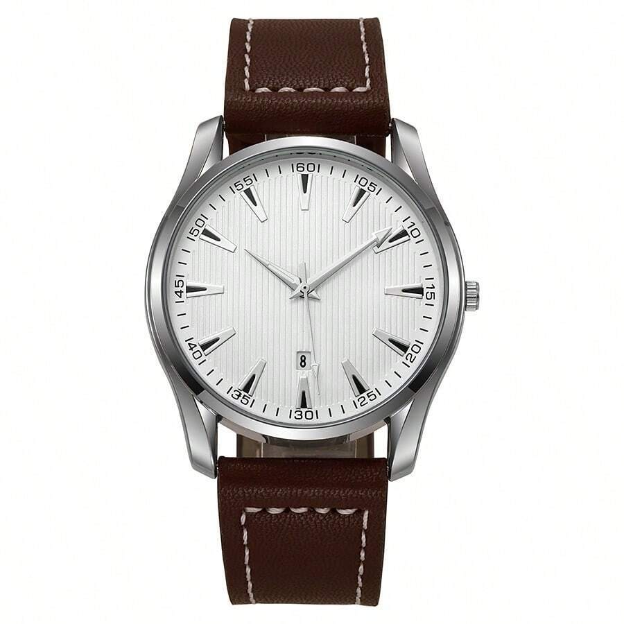 腕時計 メンズ クォーツ ビジネス スーツに合う レトロ カレンダー 自動巻き 革ベルト 腕時計 メンズギフト_画像4