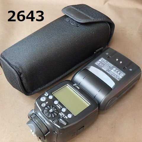 FK-2643 CANON　スピードライト　600EX-RT　美品　通電OK 　20240404_通電チェックのみマウントしてません