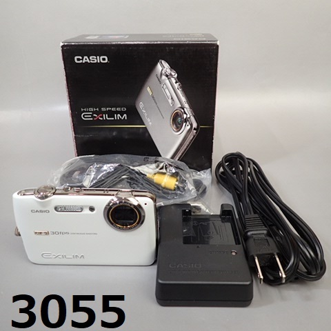 FK-3055◆CASIO EXILIM HS EX-FS10 バッテリー欠品 美品 コンデジの画像1