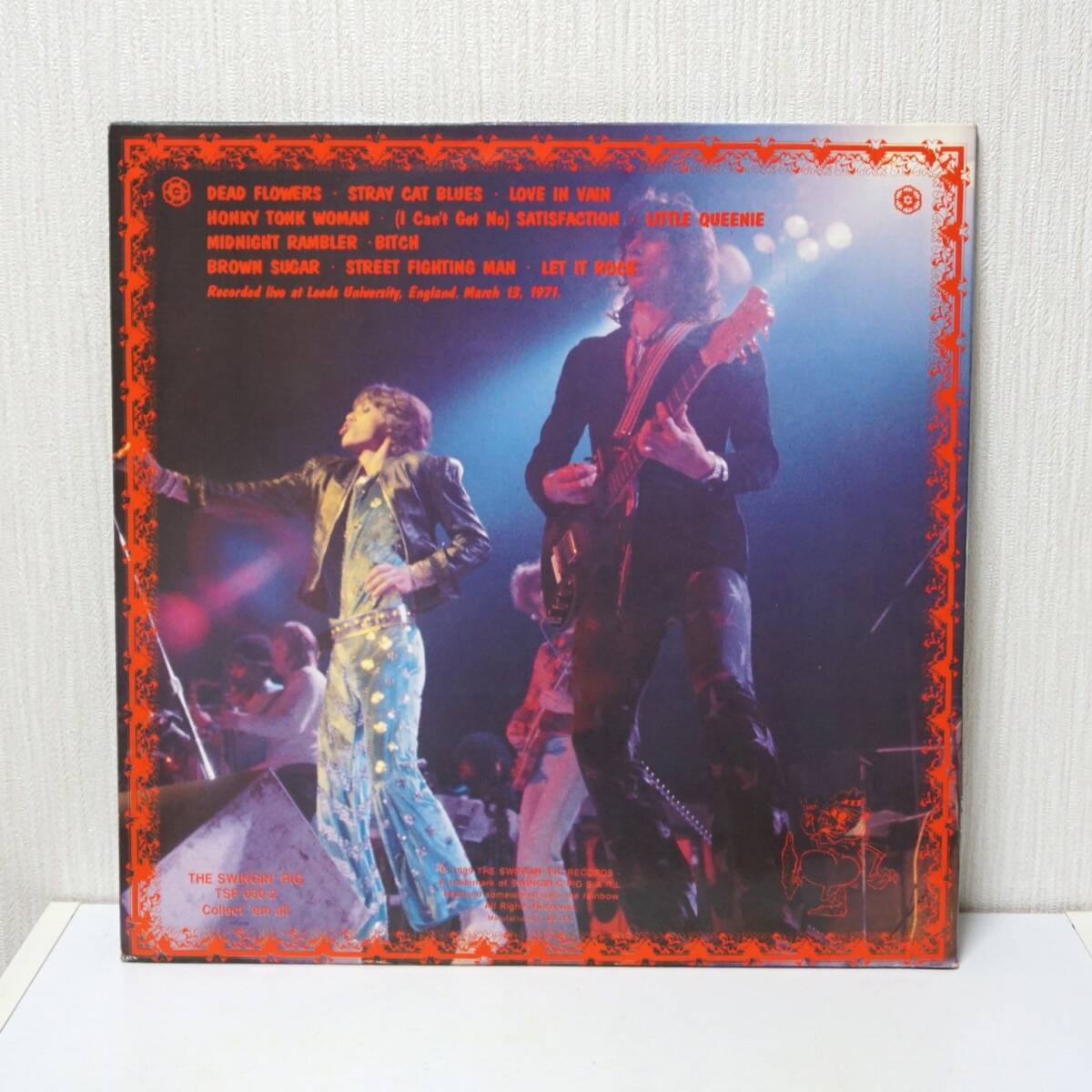 The Rolling Stones / Get Your Leeds Lungs Out! ライブ名盤！ ２枚組 LP The Swingin' Pig 1989 TSP ザ・ローリング・ストーンズ_画像2
