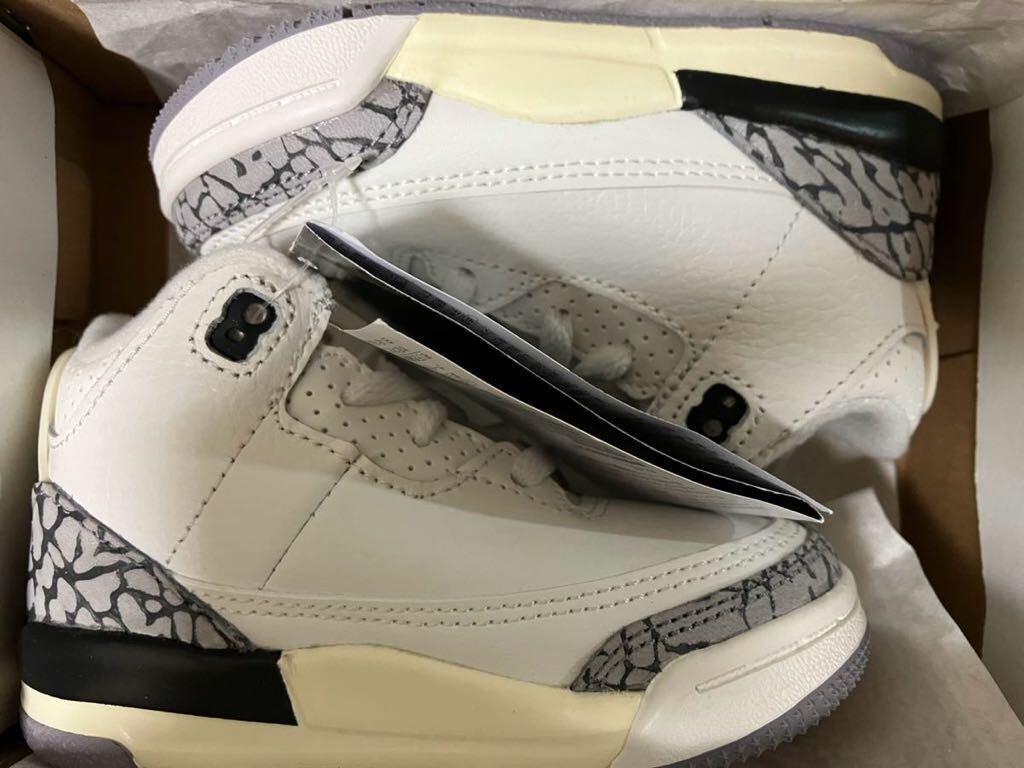 新品 Nike TD Air Jordan 3 Retro White Cement Reimagined 【12cm】 ナイキ ジョーダン リイジマインド