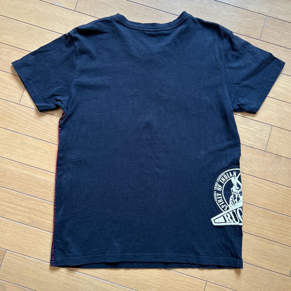 geronimo ジェロニモ 刺繍 Tシャツ 半袖Tシャツ 黒 半袖 プリント Lの画像5