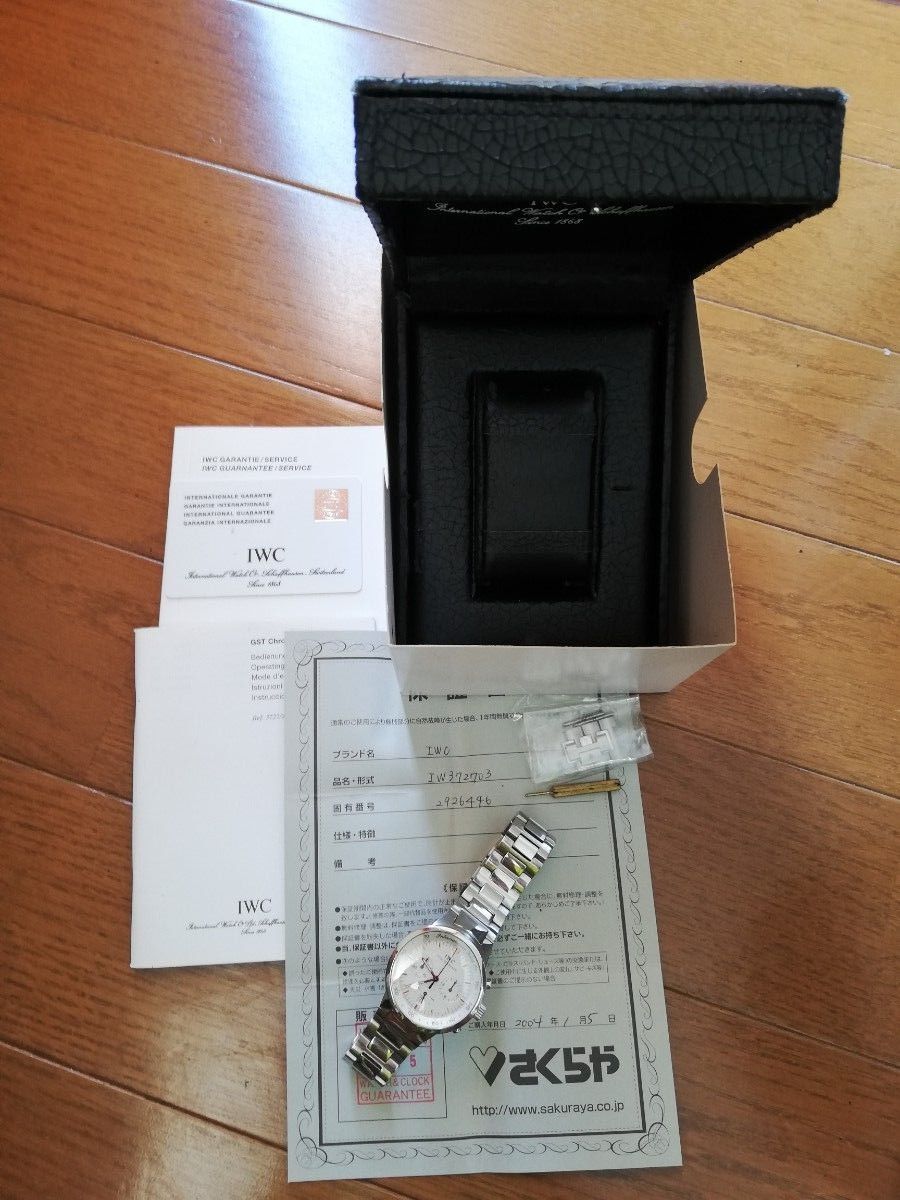 美品 希少 電池交換済】IWC IW372703 GSTセミメカニカルクォーツ 美品 希少 電池交換済】IWC IW372703 GSTセミメカニカルクォーツ
