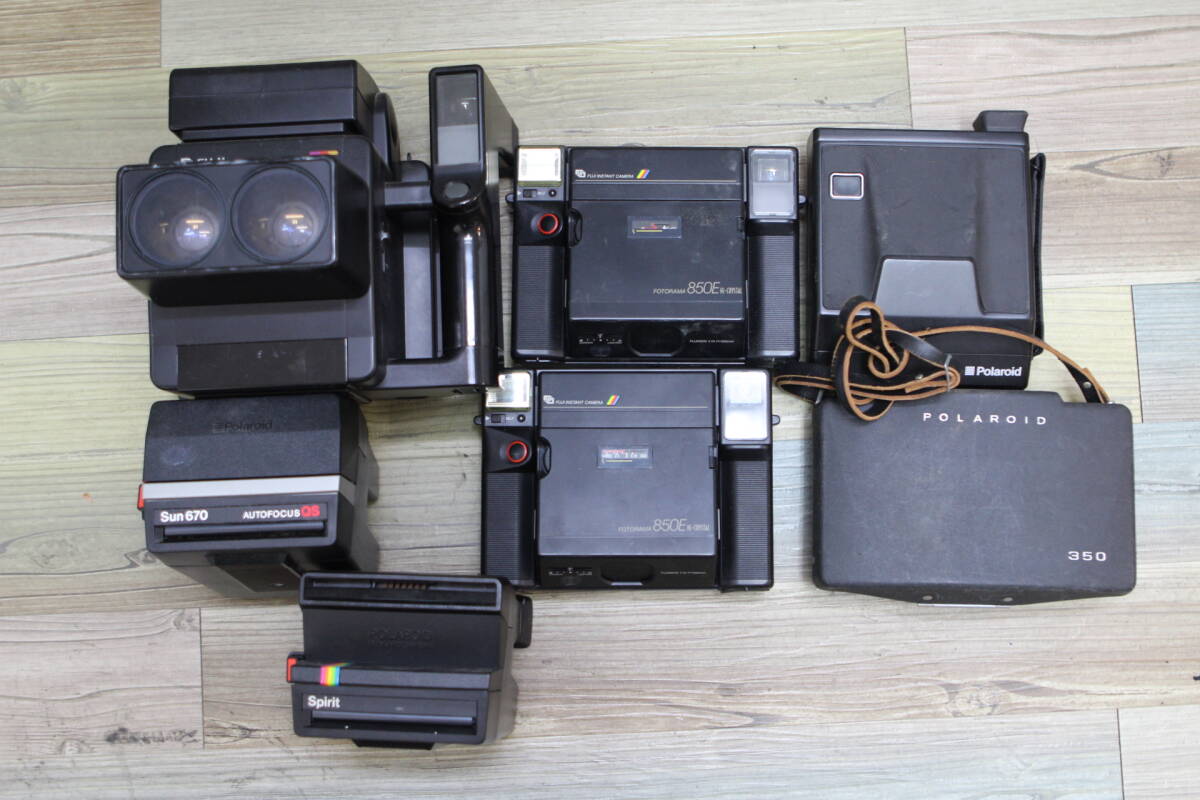 １１ ポラロイドカメラまとめ polaroid sun670 autofocus OS Spilit fuji fotorama FP-UL 350land camera spectra system mb の画像1