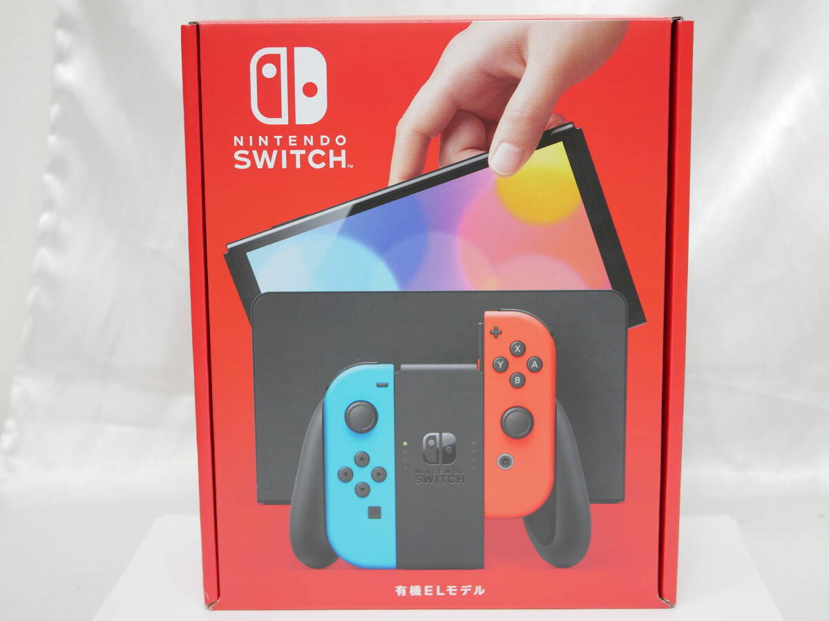 #2128 新品未使用 Nintendo switch 有機ELモデル 赤＆青 ニンテンドースイッチ 本体の画像1