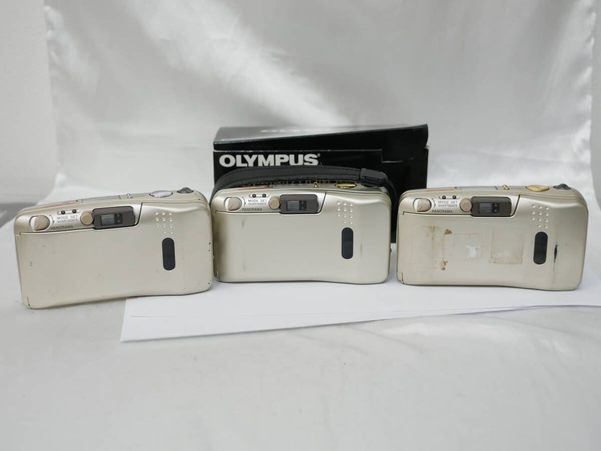 #0994 Olympus zoom105 deluxe stylus μ オリンパス ミュー コンパクトデジタルカメラ3台セット_画像4