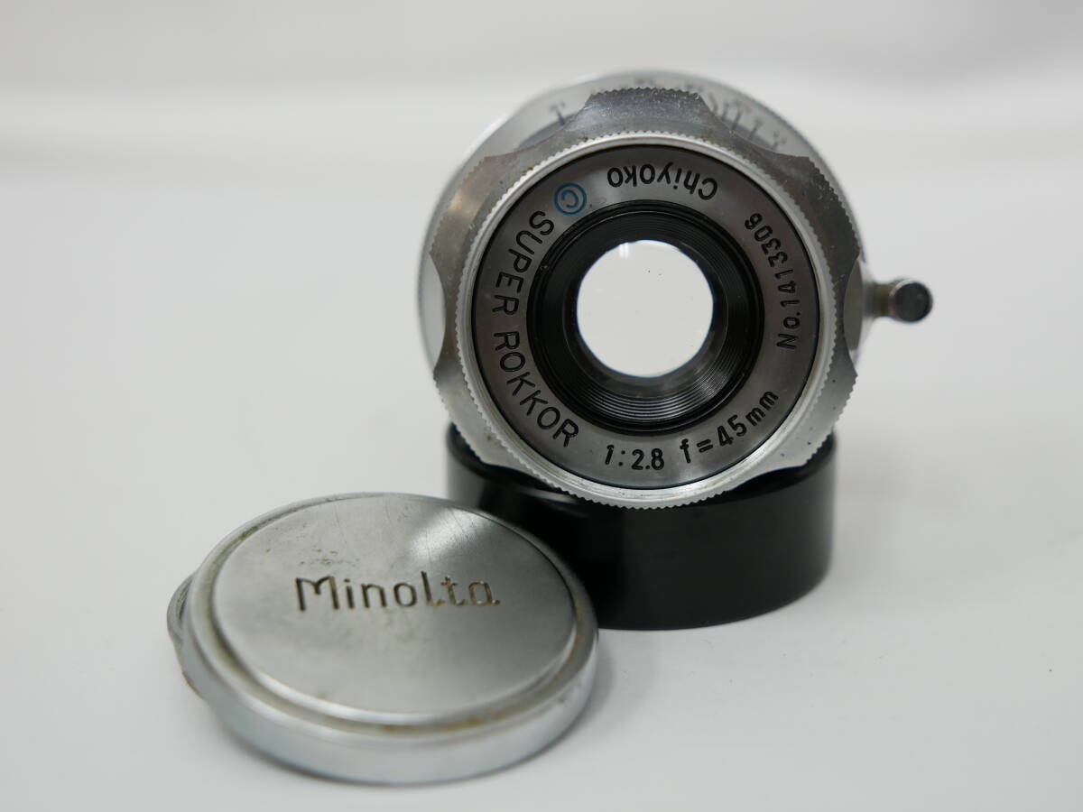 #0830 Minolta Super rokkor 45mm F2.8 Minolta spoiler  call range finder 