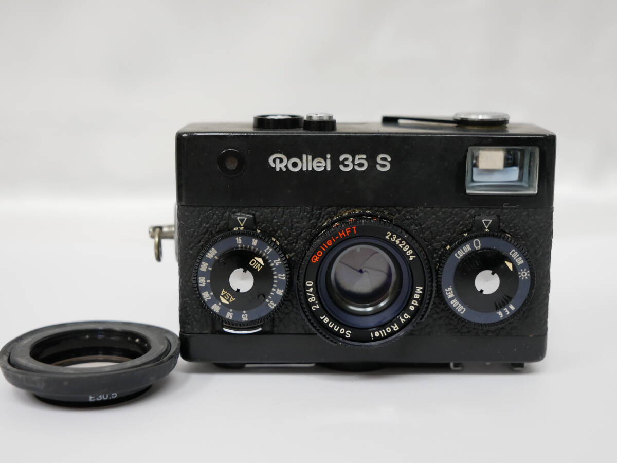 #7338 Rollei35S sonnar 40mm f2.8 ローライ シンガポール製 コンパクトフィルムカメラの画像1