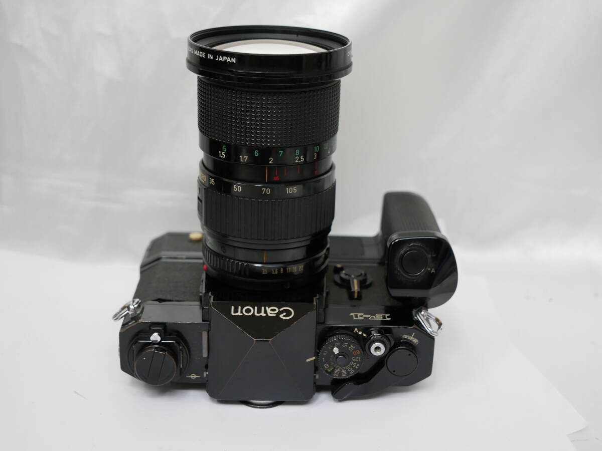 #7096 Canon F-1 FD 35-105mm F3.5 sigma ultra-wide 18mm F2.8 キャノン アイレベル 一眼レフフィルムカメラの画像3
