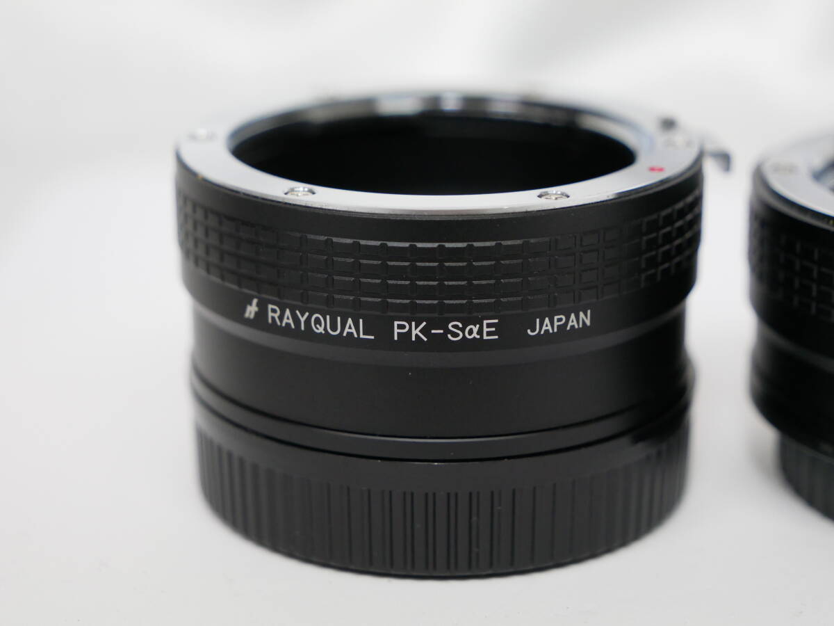 #7430 RAYQUAL PK-SαE MD-SαE SC-SαE.0 レイクォール マウントアダプター 3本 sony Eマウントの画像2