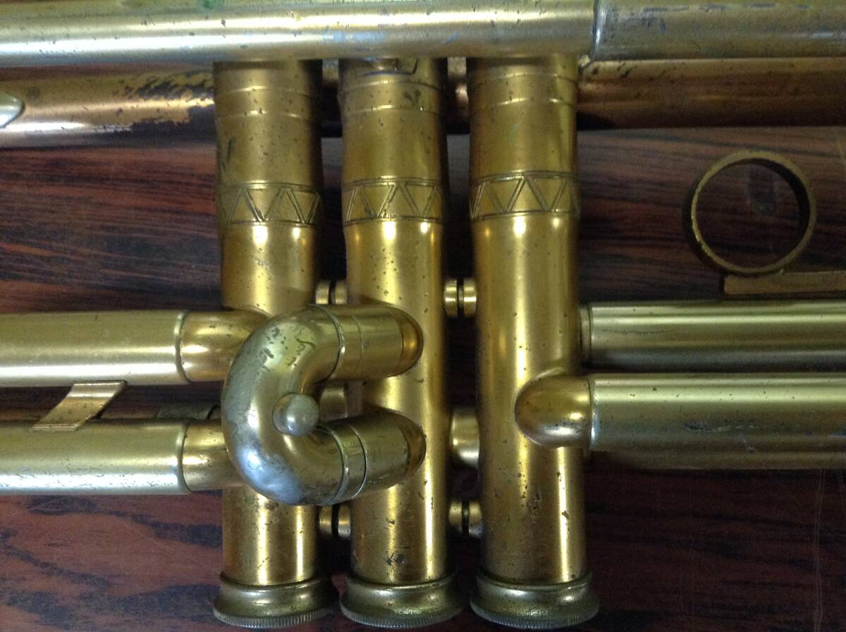 FRANK Holton & CO trumpet Very Good condition tested フランク ホルトン トランペット 本体 美品 D502_画像4