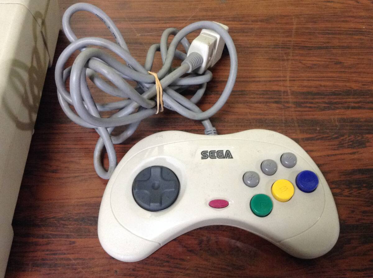 Sega Saturn console controller tested セガ サターン 本体1台 コントローラ1台 動作確認済 D641Tの画像4