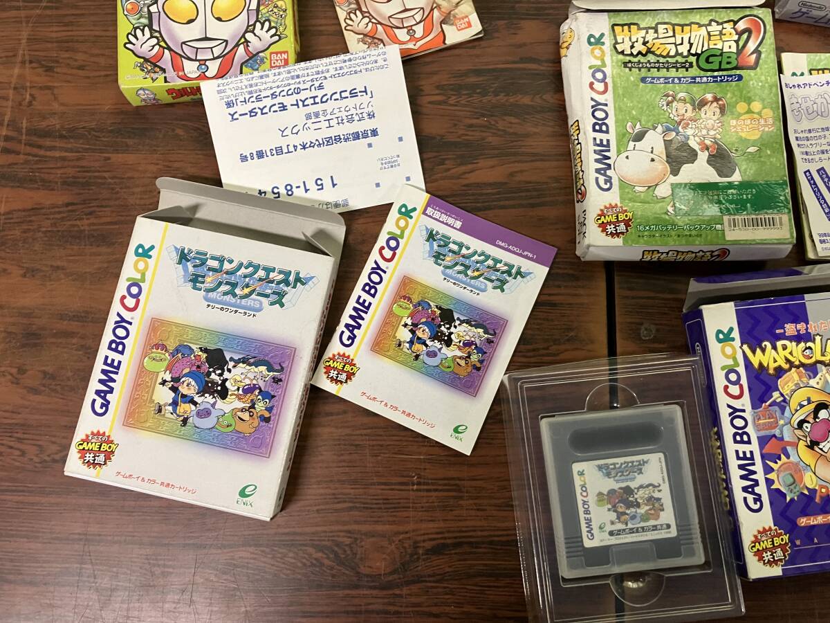 Nintendo Gameboy Gameboy color 7games w/box tested 任天堂 ゲームボーイ カラー ゲーム7本 箱説明書付 動作確認済 D539の画像6