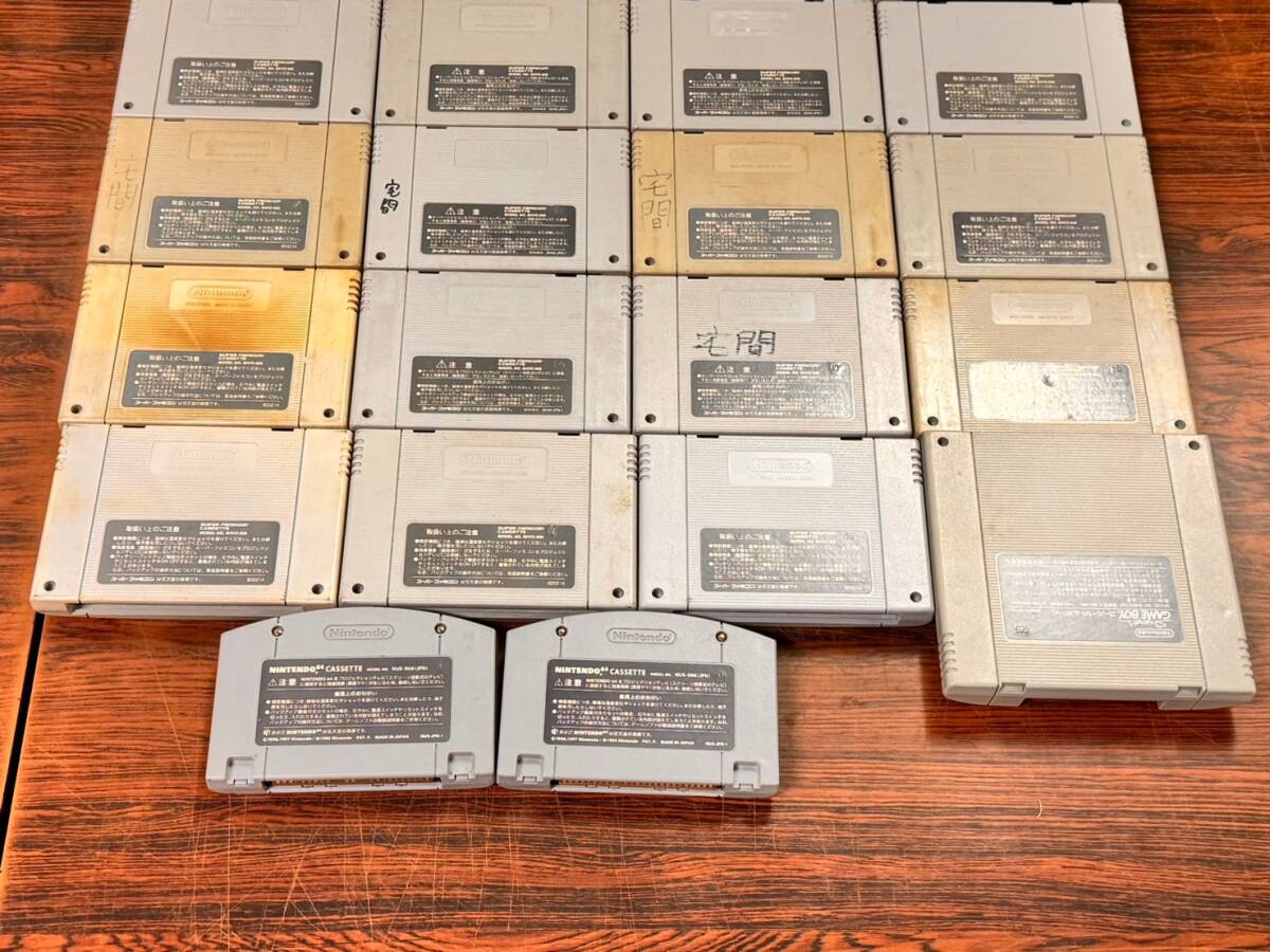 Nintendo Super Famicom N64 26games tested 任天堂 スーパーファミコン N64 ゲーム26本 動作確認済 D621Sの画像5