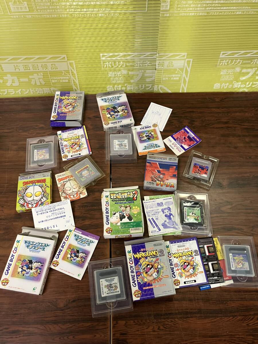 Nintendo Gameboy Gameboy color 7games w/box tested 任天堂 ゲームボーイ カラー ゲーム7本 箱説明書付 動作確認済 D539の画像1