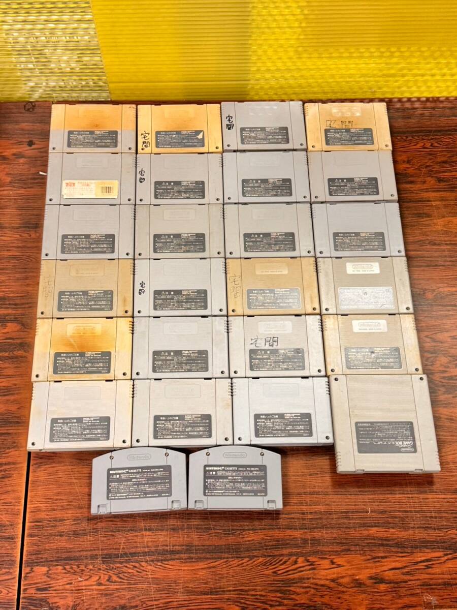 Nintendo Super Famicom N64 26games tested 任天堂 スーパーファミコン N64 ゲーム26本 動作確認済 D621Sの画像4