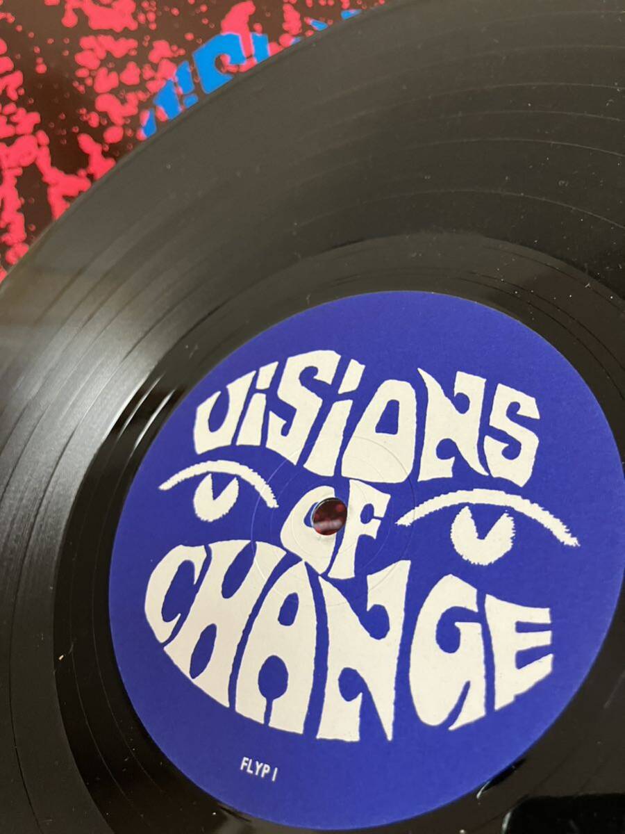 VISIONS OF CHANGE フランス盤 LP レコード 1988年盤 80‘s BEATLES DAY TRIPPER カヴァー PUNK パンクの画像5