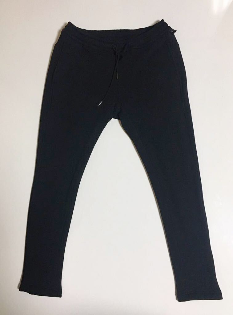 wjk バック ボア スキニー S BLACK ダヴルジェイケイ back boa skinny sweat スウェット パンツ ブラック 黒 ジョガー フリース テーパード_画像1