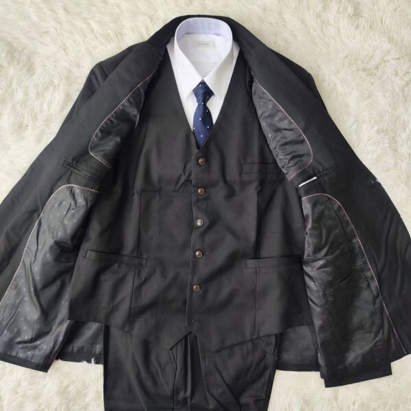 * unused * suit setup three-piece tailored jacket 4XL black black side Benz blaser men's 