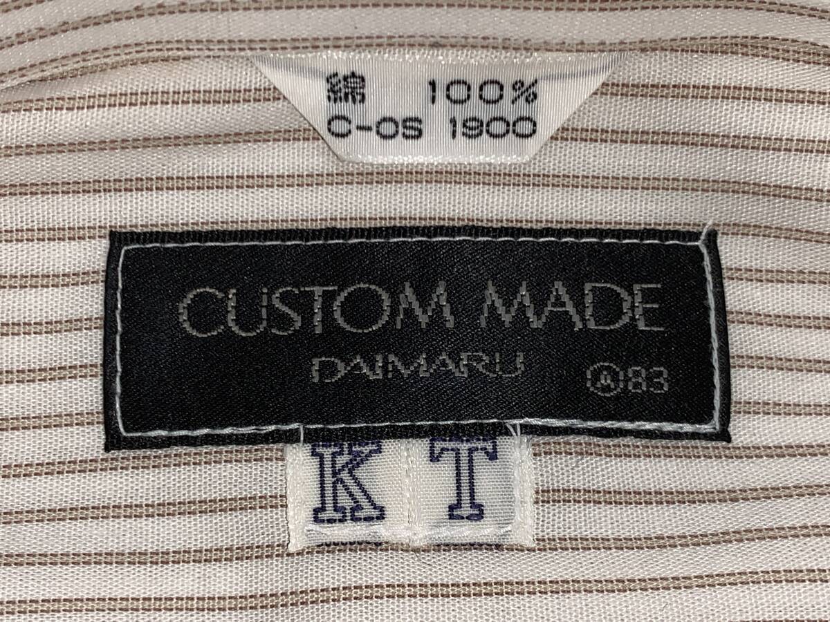 DAIMARU CUSTOM MADE 長袖 シャツ L 肌白 未使用品KTの画像4