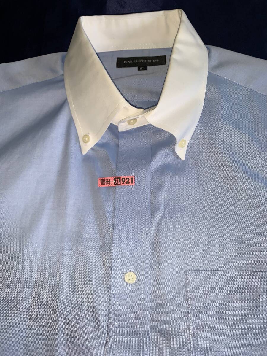 FINE CLOTH SHIRT 長袖 クレリック BD シャツ XL 空白の画像3