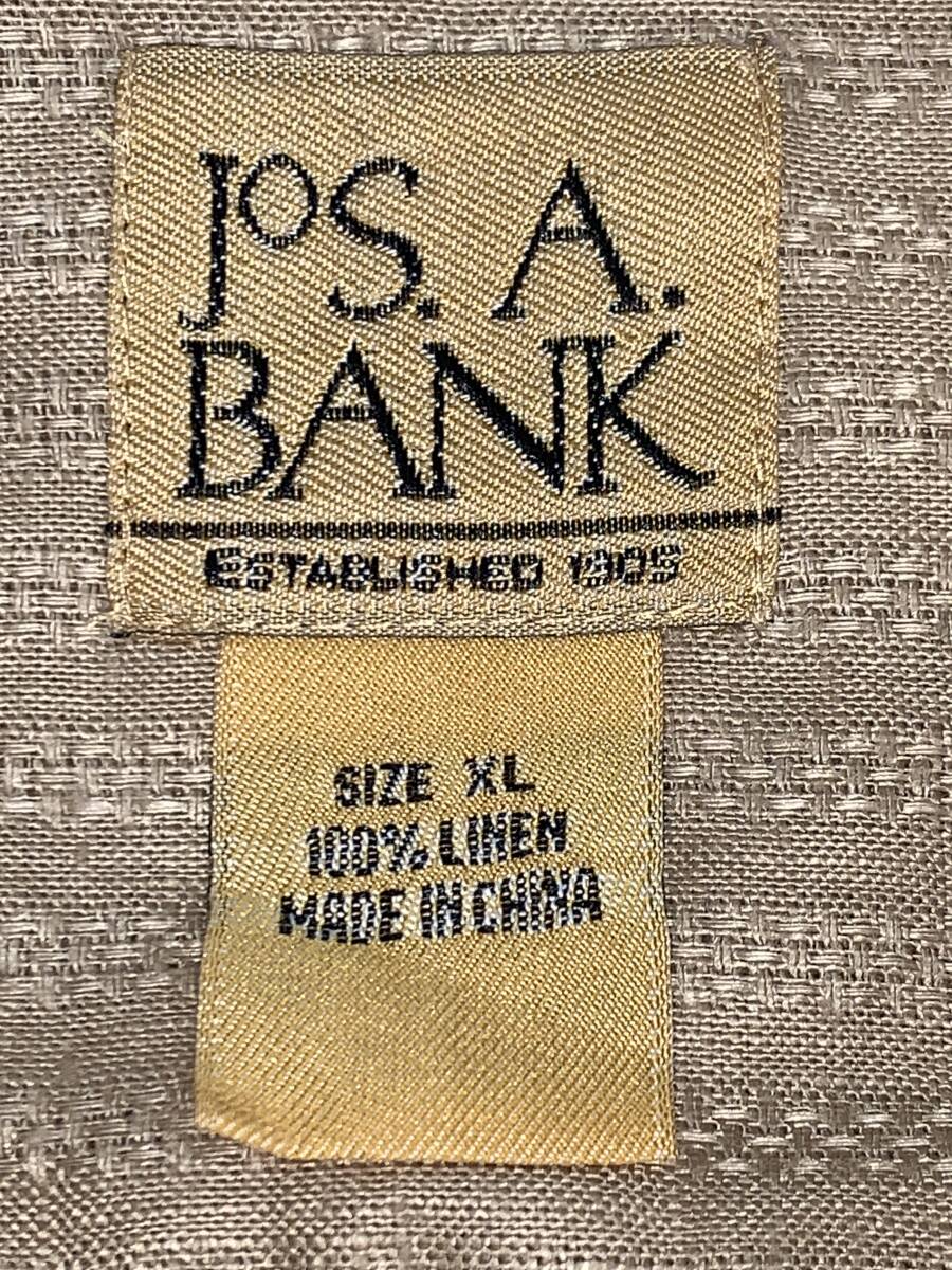 JOS.A.BANK 長袖 麻100% シャツ 2XL 肌 ビッグサイズの画像4