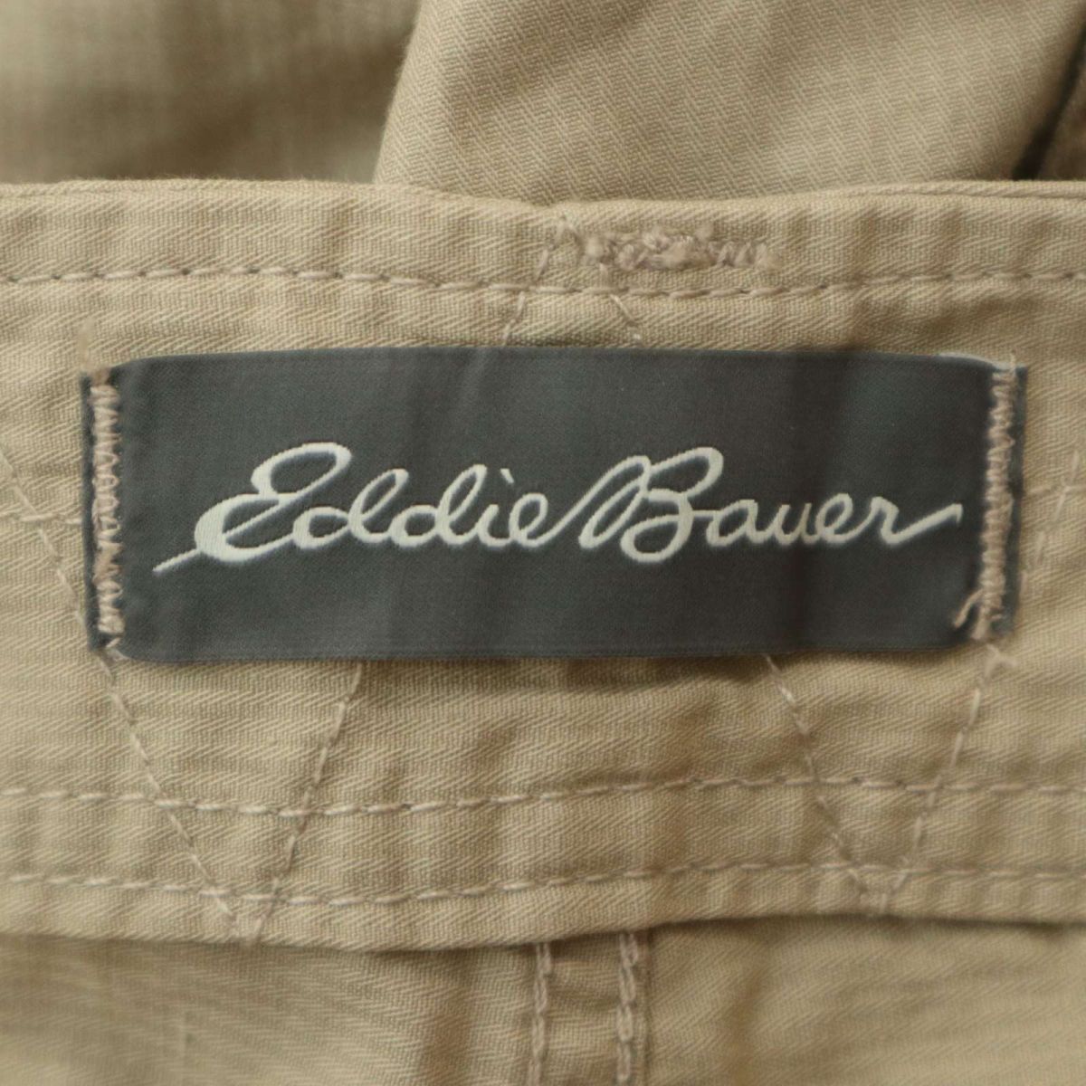 Eddie Bauer エディーバウアー 麻 リネン混 ヘリンボーン★ スラックス パンツ Sz.38 メンズ アウトドア 大きいサイズ 特大 A4B01731_3#Rの画像8