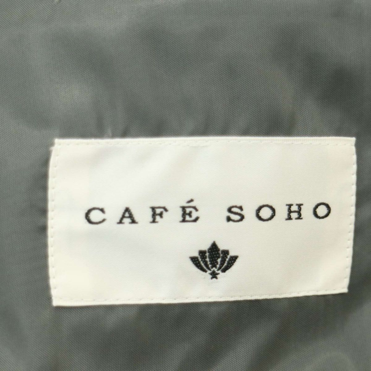 美品★ CAFE SOHO カフェソーホー 春夏 背抜き PREMIUM WASH★ 千鳥柄 2B テーラード ジャケット Sz.90-78-165-A4 メンズ A4T04019_4#Mの画像7