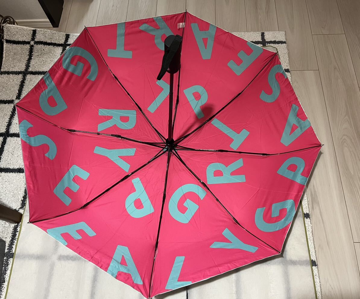 パーリーゲイツ アウトロゴ 自動開閉式折りたたみUV日傘 雨兼用(ピンク)の画像4