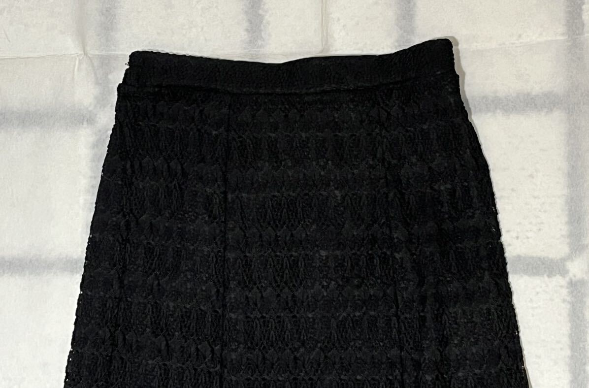 ハニーズ グラシア マーメイド レース スカート (L、ブラック )の画像3