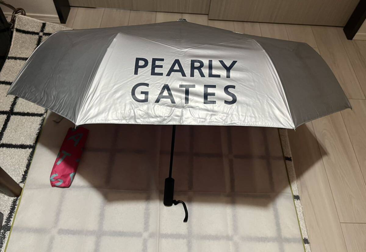 パーリーゲイツ アウトロゴ 自動開閉式折りたたみUV日傘 雨兼用(ピンク)の画像3