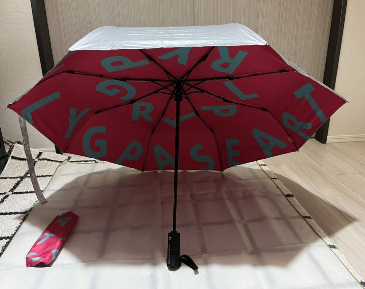 パーリーゲイツ アウトロゴ 自動開閉式折りたたみUV日傘 雨兼用(ピンク)の画像2