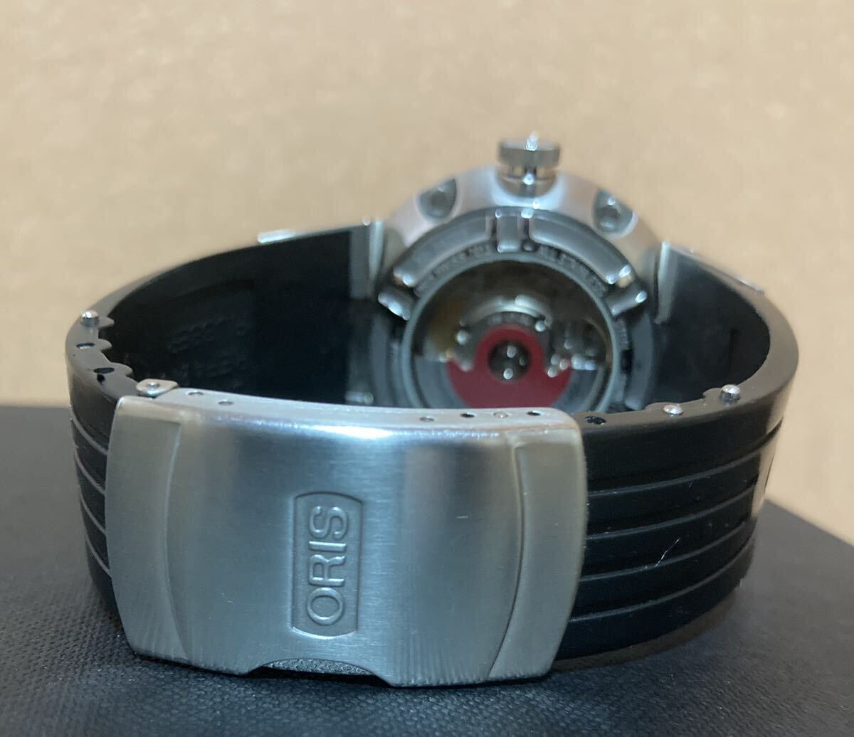 【美品】ORIS オリス 635 7613 41 ウィリアムズ F1自動巻き腕時計 デイデイト メンズ 時計 オーバーホール済の画像4