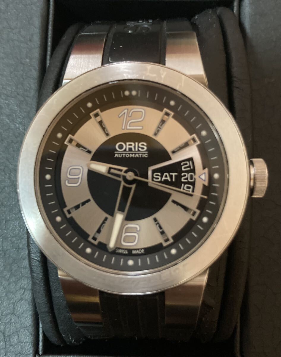 【美品】ORIS オリス 635 7613 41 ウィリアムズ F1自動巻き腕時計 デイデイト メンズ 時計 オーバーホール済の画像2