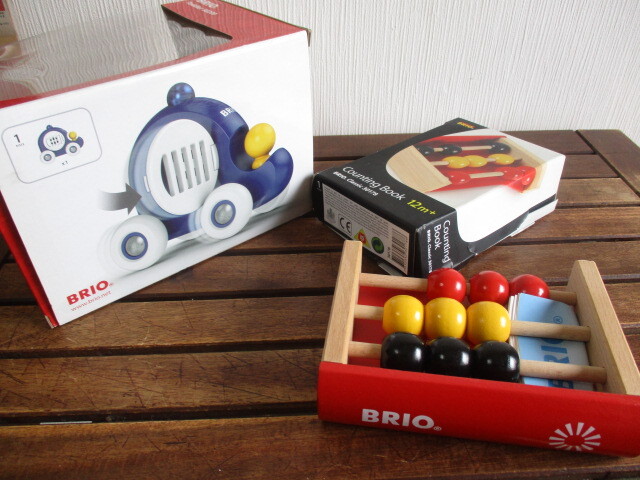 ■BRIO/ブリオ 木のおもちゃ 2点 カウンティング ブック & ポリスカー 12m+